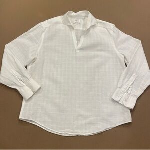 Baird McNutt Murano Linen/Cotton Blend Tunic White Size Large